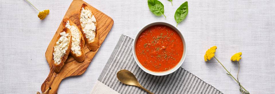 Крем супа от печени домати